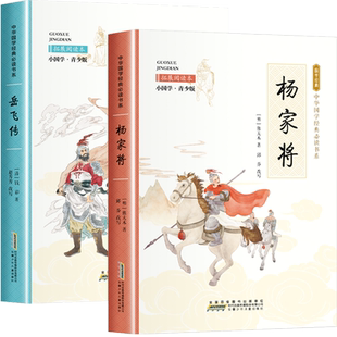 岳飞传+杨家将书青少版原著正版小学生课外阅读书籍演义精忠报国传奇全传历史英雄人物的故事四五六年级必读经典书目儿童8-12岁