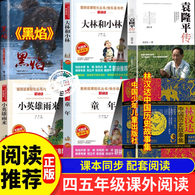 大林和小林林汉达历史故事集中国少儿出版社小英雄雨来黑焰袁隆平传童年高尔基四五年级六年级必读课外书正版推荐上册下册小学生