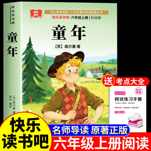 童年六年级必读课外书高尔基正版原著六年级上册必读的课外书快乐读书吧人教版经典书目老师推荐小学阅读书籍爱的教育小英雄雨来6