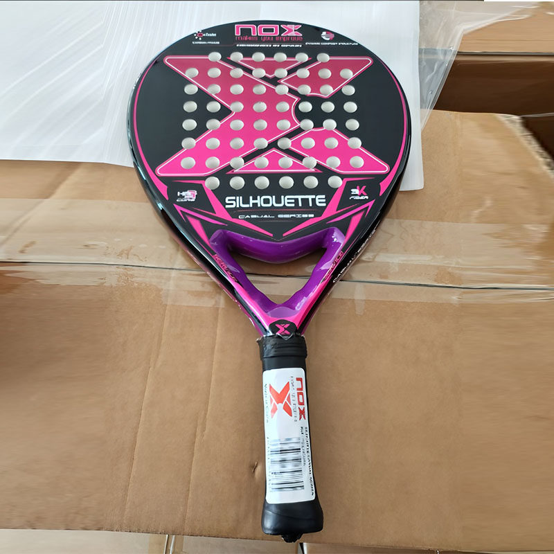 thumbnail for NOX Paddle Tennis Racket Beach Paddle Beach Racket 3K18K Carbon Fiber Professional Training Men's and Women's Single Rackets