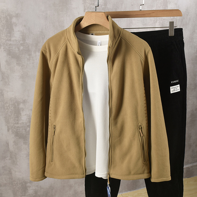 立领夹克秋冬宽松双面绒