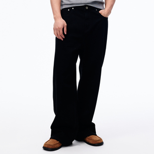 MUZEDUSTUDIO黑色宽松牛仔裤