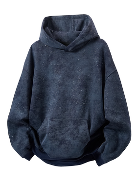 扎染满天星连帽卫衣美式复古潮牌男女宽松秋冬设计感慵懒风亮片上