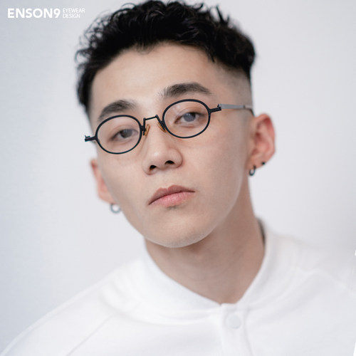 enson9日系复古小众宽边金属眼镜