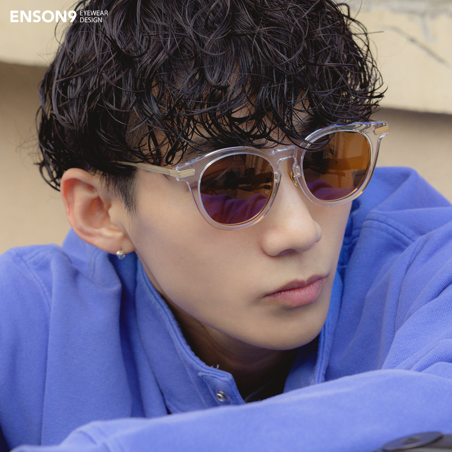 enson9板材透明圆框太阳镜潮男女 日系复古纯钛防紫外线茶色墨镜,ZIPPO/瑞士军刀/眼镜,太阳眼镜,淘宝优惠券,粉丝福利购,淘宝优惠卷