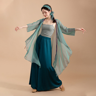 古典舞青蛇舞蹈服装纱衣飘逸白蛇练功服女表演服仙女衫汉服舞蹈服