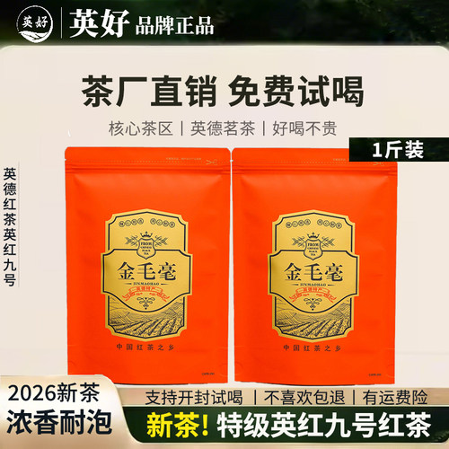 2026新茶特级英红九号金毛毫红茶