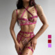 lingerie Beauty Sexy Fun Embroidered Breast Uniform Strap