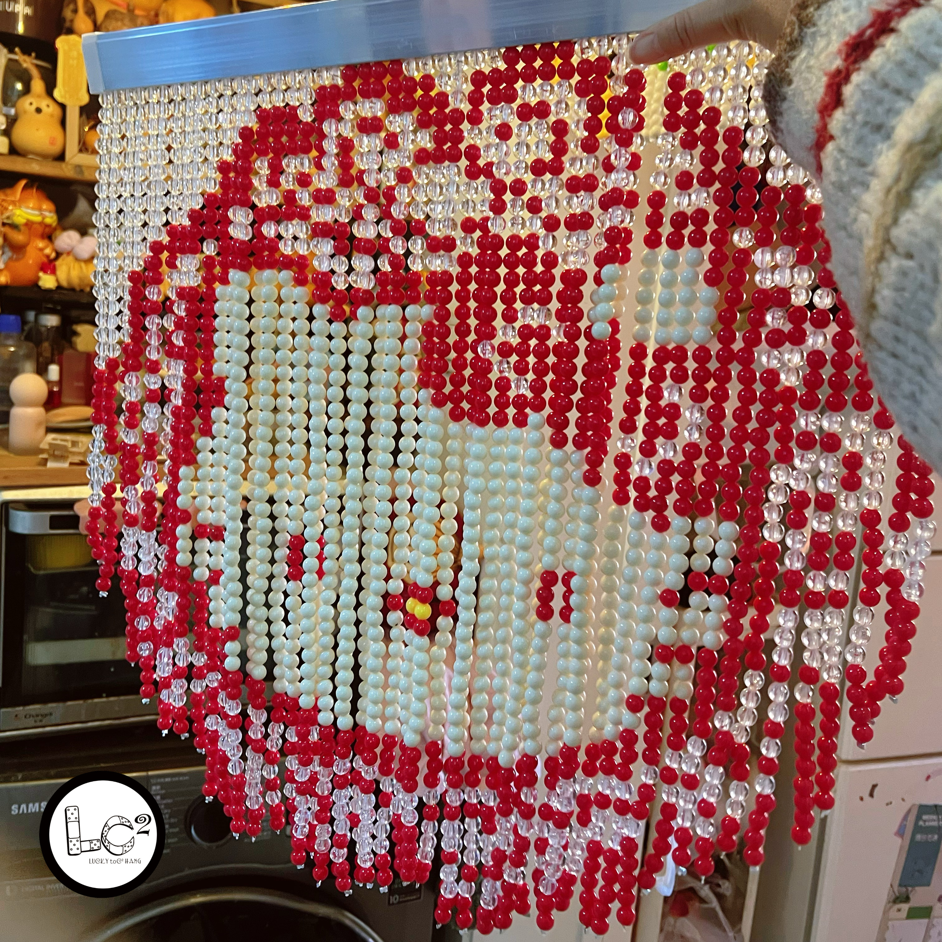 2026新款Kitty猫玄关帘串珠门帘过年氛围帘装饰帘,居家布艺,珠帘/挂帘,淘宝优惠券,粉丝福利购,淘宝优惠卷