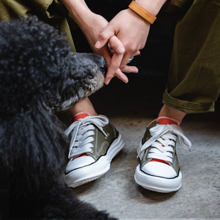 阿美咔叽百搭ins复古板鞋 马登工装 低帮溶解帆布鞋 休闲秋季 男 美式