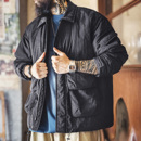 夹克立领保暖硬汉棉服外套男秋冬 复古仿蜡染M65猎装 马登工装 美式