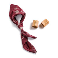 Madden workwear, American retro printed square scarf accessories, Amekaki vintage headscarf, neckerchief, cotton handkerchief, old money style thumbnail 4