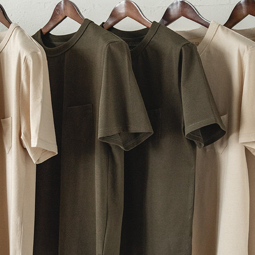 马登美式复古军事风三本针T恤