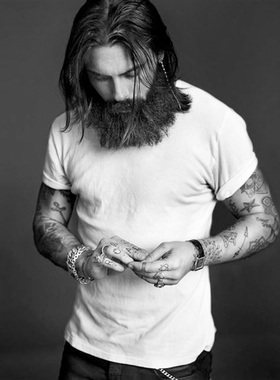 马登工装 美式复古400G重磅T恤黑白色圆领纯棉打底短袖基础款男夏