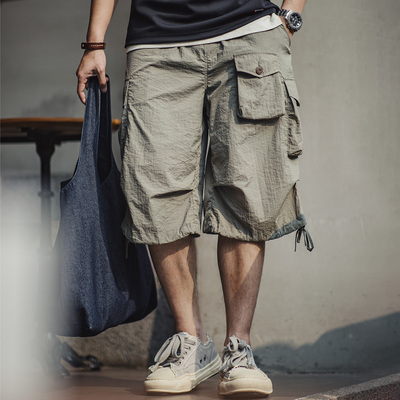马登工装美式多口袋复古短裤