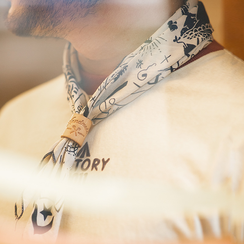 马登工装春秋方巾男女