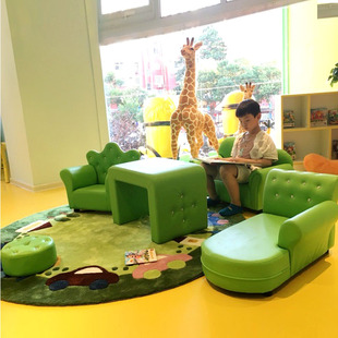 儿童沙发卡通公主男孩座椅双人迷你早教阅读书角幼儿园区角小沙发