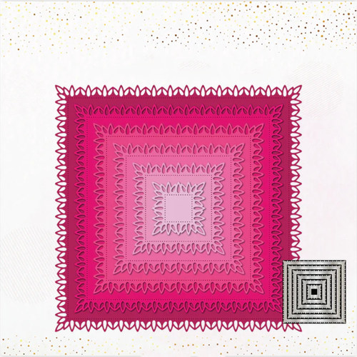 5664基础方形框 切割模板DIY模具cutting die手账Scrapbook 制作