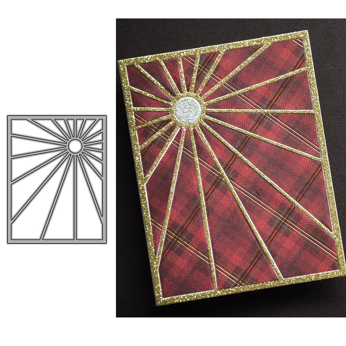 4620辐射框 切割模板DIY模具cutting die贺卡Scrapbook 手账制作