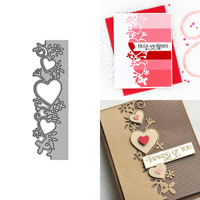 7268爱心花边 切割模板DIY模具cutting die贺卡Scrapbook相册制作