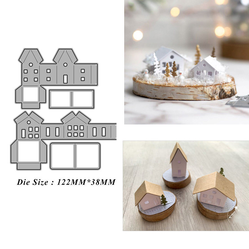 4654小房子 切割模板DIY模具cutting die贺卡Scrapbook手账制作