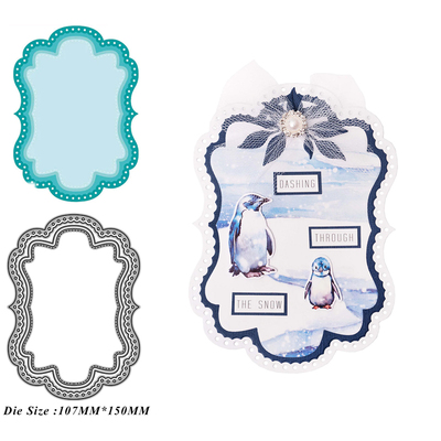 6015镜面框架 切割模板DIY模具cutting die手账Scrapbook贺卡制作