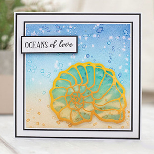 6362 海螺 切割模板DIY模具cutting die手账Scrapbook贺卡制作