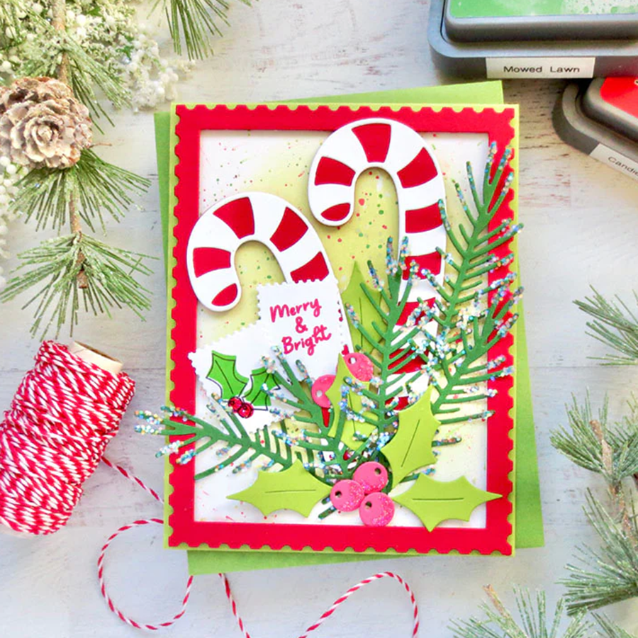 7050拐杖蝴蝶结 切割模板DIY模具cutting die手账Scrapbook相册