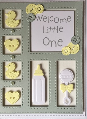 7669婴儿玩具 切割模板DIY模具cutting die手账Scrapbook贺卡制作