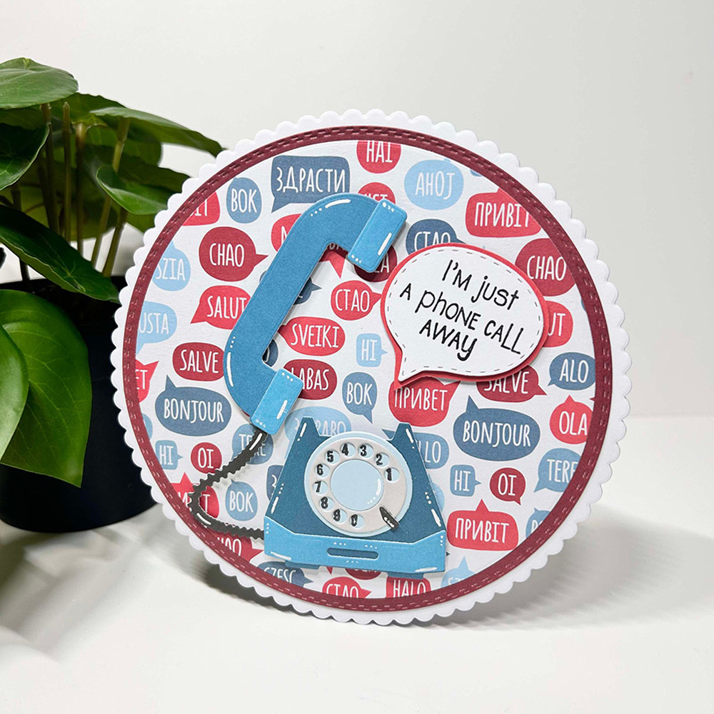 7471电话留言切割模具DIY cutting die碳钢模板Scrapbook手账制作