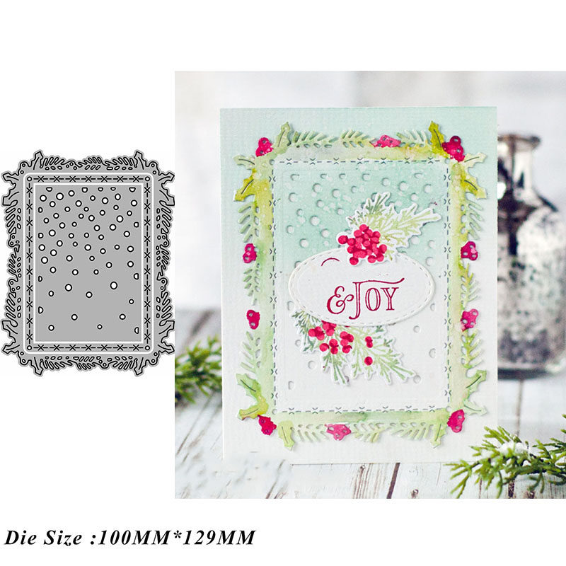 5693雨点背景框 切割模板DIY模具cutting die手账Scrapbook制作