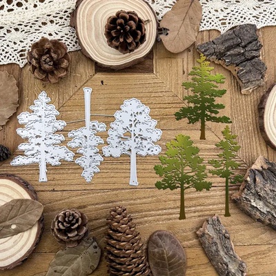 7730三棵树 切割模板DIY模具cutting die手账Scrapbook贺卡制作