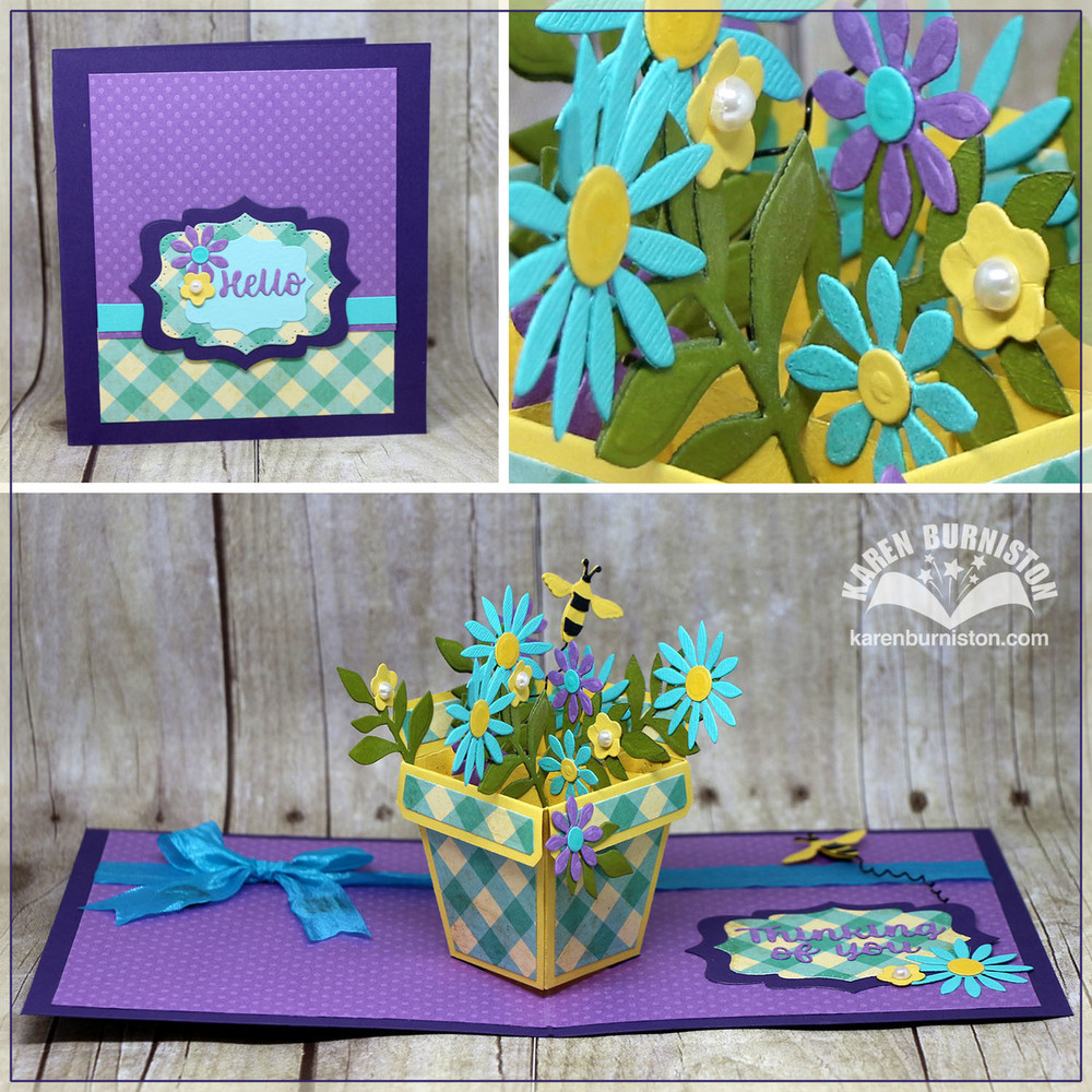 1712花盆 Scrapbook切割模具 DIY模板cutting dies 贺卡手账制作