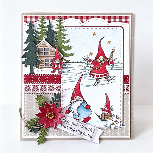 8499三个松树切割模板DIY模具Cutting die Scrapbook手账贺卡制作