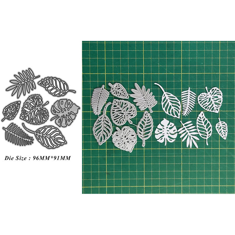 4644各种树叶 切割模板DIY模具cutting die贺卡Scrapbook手账制作