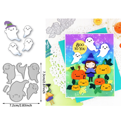 7783万圣节精灵 切割模板 DIY模具cutting die手账Scrapbook贺卡