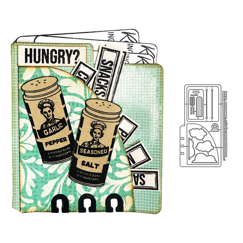 活页卡袋吊牌 切割模板DIY cutting die贺卡Scrapbook手账制作