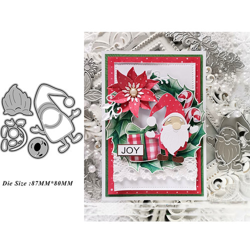 5798圣诞老人 切割模板DIY模具cutting die贺卡Scrapbook相册制作