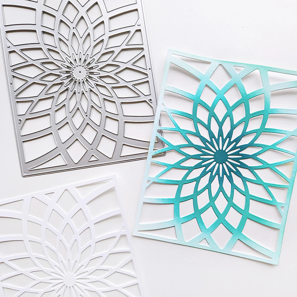 7412花朵背景切割模具DIY cutting die碳钢模板Scrapbook手账制作