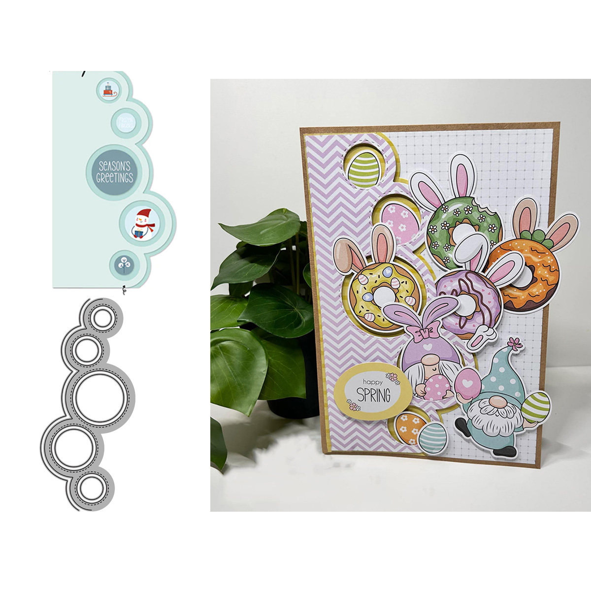 7421圆形花边切割模具DIY cutting die碳钢模板Scrapbook手账制作