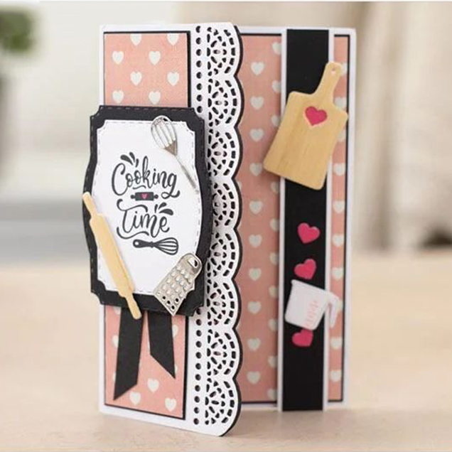 6651花边 切割模板DIY模具cutting die贺卡Scrapbook贺卡手账制作