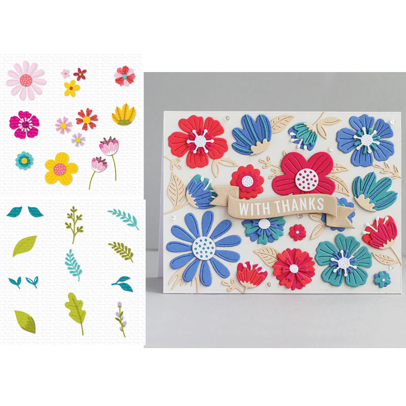 6061花朵叶 切割模板DIY模具 cutting die贺卡Scrapbook手账制作