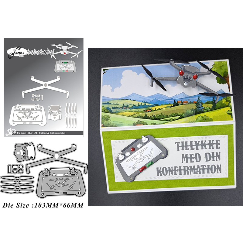 6331无人机 切割模板DIY模具 cutting die贺卡Scrapbook手账制作