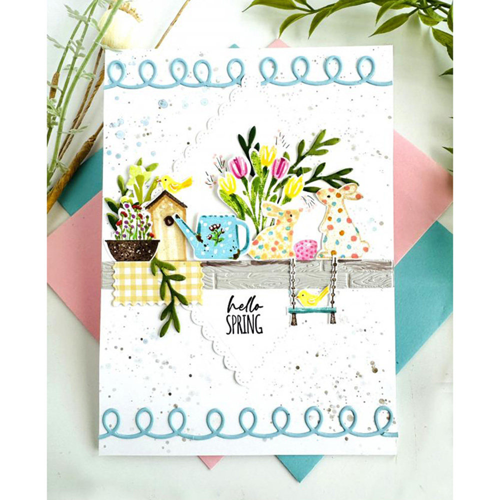 7418菱形花边切割模具DIY cutting die碳钢模板Scrapbook手账制作