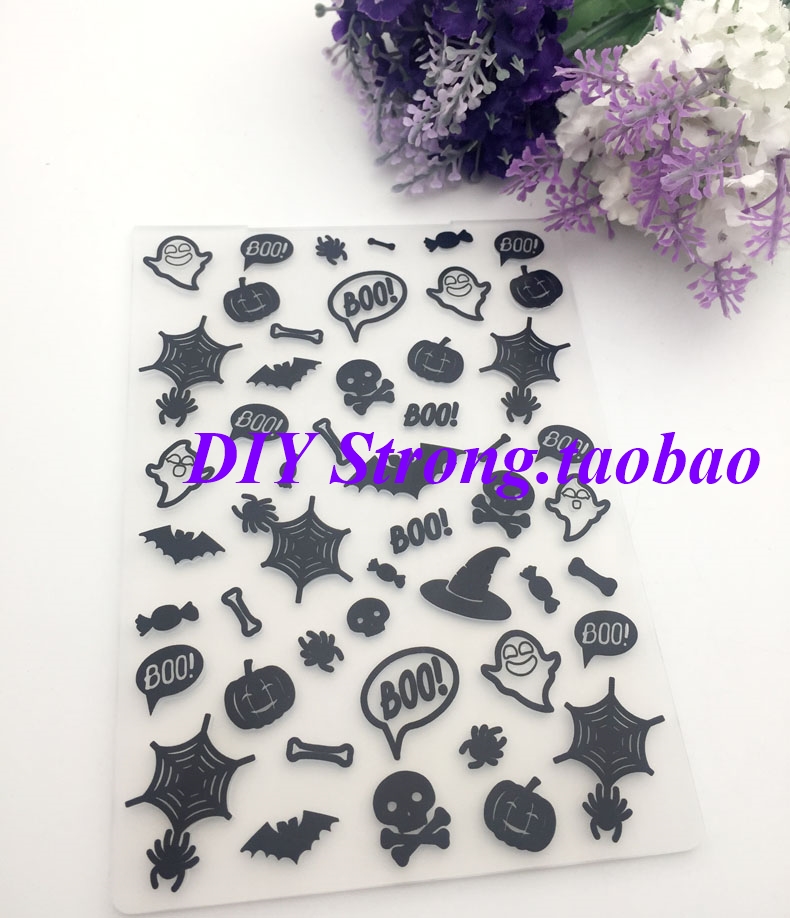 scrapbook DIY相册卡片制作工具 凹凸塑料模板 压花模板 复活节