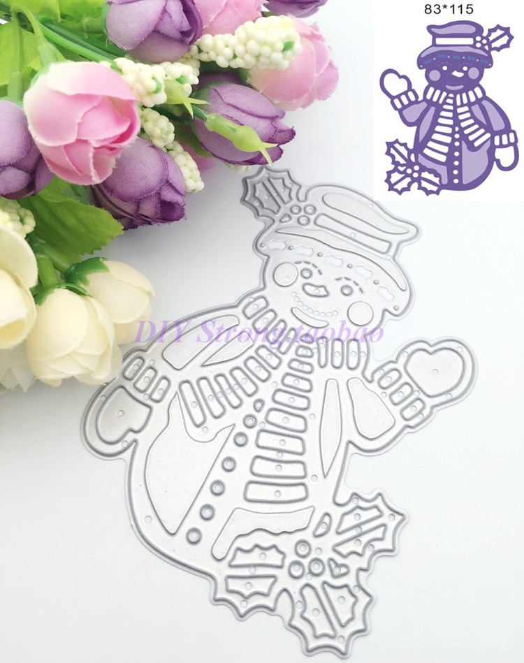 切割模板DIY模具cutting die贺卡相册Scrapbook账制作 雪人Y228