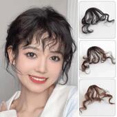 刘海假发女自然前额空气假刘海无痕羊毛卷发头帘自然无痕隐形百搭