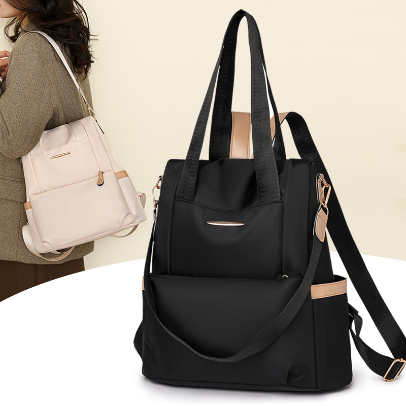 防盗双肩包女新款韩版百搭女士背包大容量大学生包外出时尚旅行包