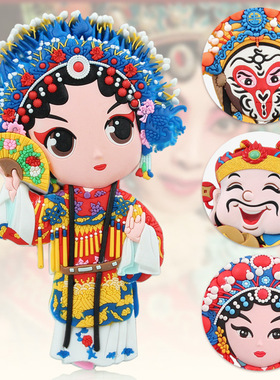 Beijing opera fridge magnet  Chinese souvenir China