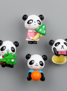 4 in 1 box panda fridge magnet Chinese souvenir China